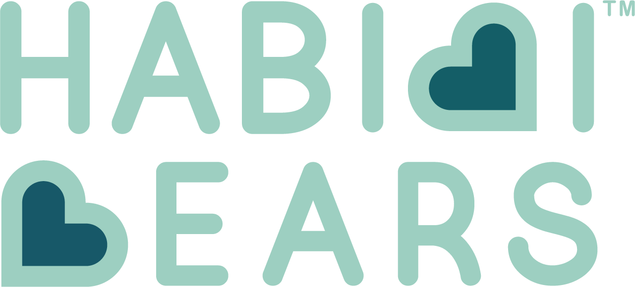 habibi bears primary logo inverted